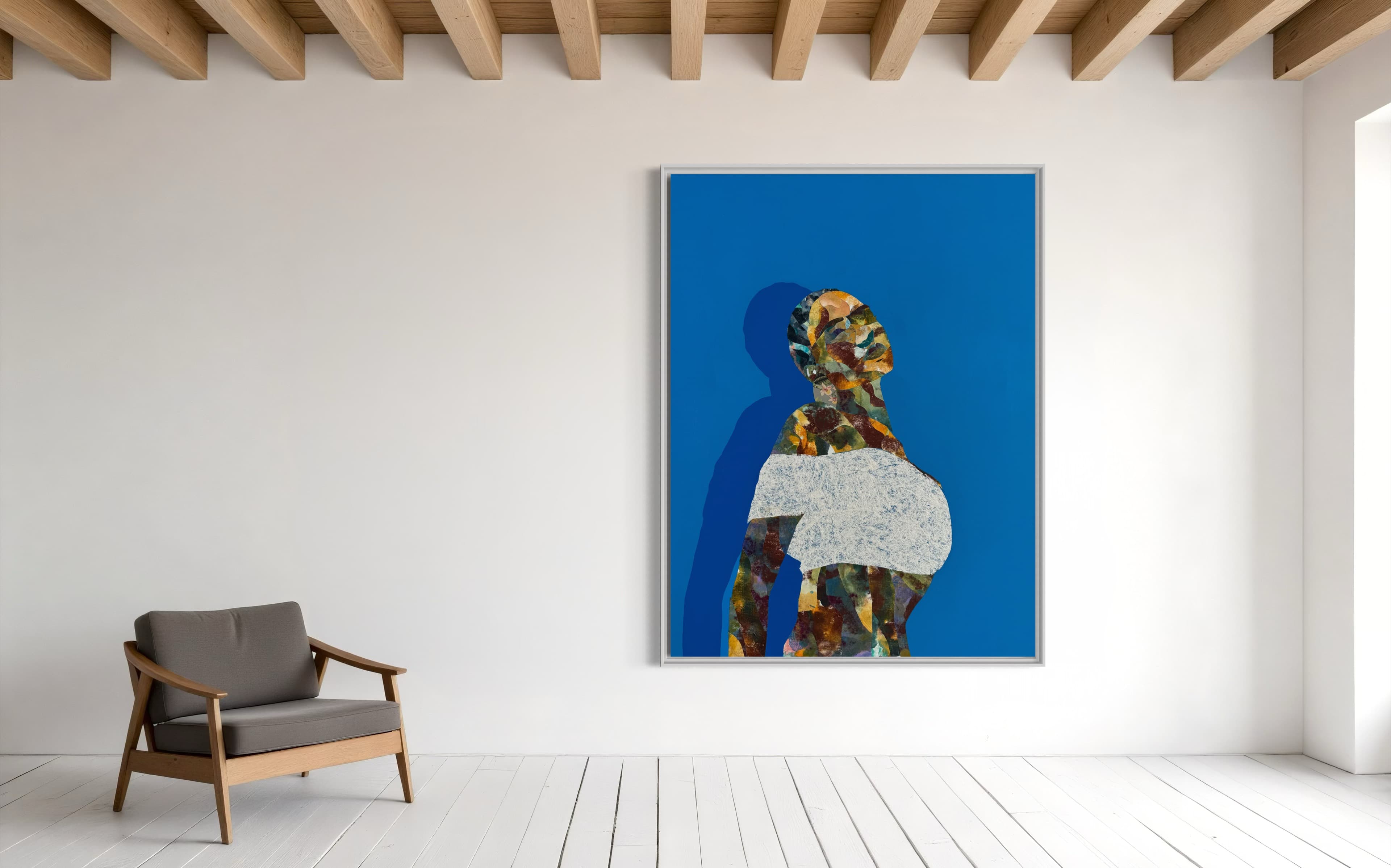 Femme Bleue by Charles Philippe Jean-Pierre, acrylic on canvas